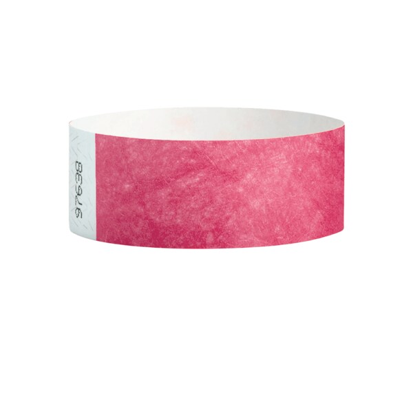 Wristband - Tyvek - Adult Blank 1" x 10" Pink